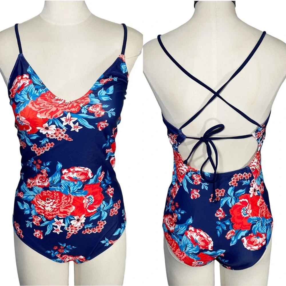 Ekouaer blue floral
